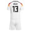 Maillot de Supporter Allemagne Muller 13 Domicile Euro 2024 Pour Enfant